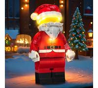 LocoLee Light kit Compatible with Lego 40820 Up-Scaled Santa Minifigure - No Model Only Light, LED Lighting Accessories Compatible with Lego Santa 40820