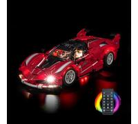 LocoLee Light kit Compatible with Lego 42212 Ferrari FXX K - No Model Only Light, LED Lighting Accessories Compatible with Lego Technic 42212 (RC Version)