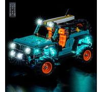 LocoLee Light kit Compatible with Lego 42227 Jeep Wrangler Rubicon SUV- No Actual Model Only Lights, LED Lighting Accessories Compatible with Lego 42227 Jeep (RC Version)