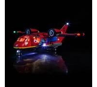 LocoLee Light kit Compatible with Lego 60413 Fire Rescue Plane - No Model Only Light, LED Lighting Accessories Compatible with Lego 60413 Firefighting Aircraft