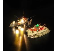 LocoLee Light Kit Compatible with Lego 75396 Light, Lighting Set Compatible with Lego 75396 Desert Skiff & Sarlacc Pit Set - Not Include Models, Just Light Kit