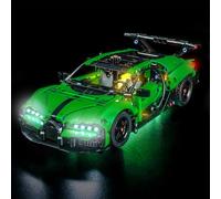 LocoLee Light kit Compatible with Lego Green Bugatti Chiron Pur Sport Hypercar 42241- Not Actual Model Only Lights, LED Lighting Accessories for LEGO Technic for Display Collectors (Standard Version)
