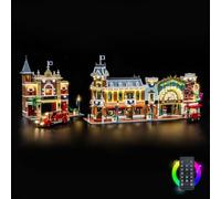 LocoLee Light kit Compatible with Lego Main Street, U.S.A. - Not Actual Model Only Lights, LED Lighting Accessories for LEGO 43302 for Display Collectors (RC Version)