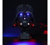 LocoLee Light Set for Lego Darth Vader Helmet, Led Decoration Lighting Kit for Lego 75304 Darth Vader Helmet Building Blocks Model, Creative Gifts DIY Toys, NO Lego(Standard Version)