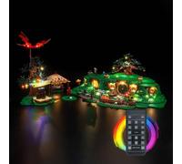 LocoLee RC Led Light Set Compatible with Lego 10354 The Shire Led Decoration Lighting Kit Compatible with Lego 10354 Icons Building Blocks Model,Only Lights Set,No Model