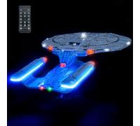 LocoLee RC Led Light Set Compatible with Lego 10356 U.S.S. Enterprise NCC-1701-D Led Decoration Lighting Kit Compatible with Lego 10356 Building Blocks Model,Only Lights Set,No Model