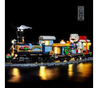LocoLee RC Led Light Set Compatible with Lego 10361 Holiday Express Train Led Decoration Lighting Kit Compatible with Lego 10361 Building Blocks Model,Only Lights Set,No Model