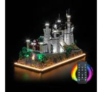 LocoLee RC Led Light Set Compatible with Lego 21063 Neuschwanstein Castle Led Decoration Lighting Kit Compatible with Lego 21063 New Swan Castle Building Blocks Model,Only Lights Set,No Model