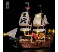 LocoLee RC LED Light Set Compatible with LEGO 31387 Iconic Pirate Ship | Decoration Lighting Kit Compatible with LEGO Iconic Pirate Ship, Easy Installation, Flexible LED Strip, Ideal Gift, No Model