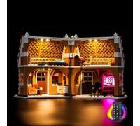 LocoLee RC Led Light Set Compatible with Lego 40809 Festive Gingerbread House Led Decoration Lighting Kit Compatible with Lego 40809 Building Blocks Model,Only Lights Set,No Model