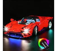 LocoLee RC Led Light Set Compatible with Lego 42143 Led Decoration Lighting Kit Compatible with Lego Ferrari Daytona SP3 Building Blocks Model,Only Lights Set,No Model