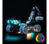 LocoLee RC Led Light Set Compatible with Lego 42211 Lunar Outpost Moon Rover Space Vehicle Led Decoration Lighting Kit Compatible with Lego Technic 42211 Building Blocks Model,Only Lights Set,No Model