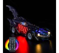 LocoLee RC Led Light Set Compatible with Lego 76304 Batman Forever Batmobile Led Decoration Lighting Kit Compatible with Lego 76304 Building Blocks Model,Only Lights Set,No Model
