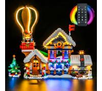 LocoLee RC Led Light Set Compatible with Lego Santa's Post Office Led Decoration Lighting Kit Compatible with Lego 10339 Building Blocks Model,Only Lights Set,No Model