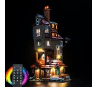 LocoLee RC Led Light Set Compatible with Lego The Burrow - Collectors' Edition Led Decoration Lighting Kit Compatible with Lego 76437 Building Blocks Model,Only Lights Set,No Model