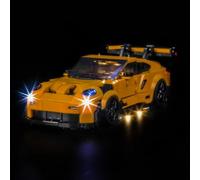 LocoLee Upgraded Version Led Light Set Compatible with Lego 77239 Porsche 911 GT3 RS Super Car Led Decoration Lighting Kit Compatible with Lego 77239 Building Blocks Model,Only Lights Set,No Model