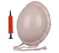 LOCOLO Santa Inflatable Big Belly Pregnant Woman Fake Belly Santa Claus Beer Belly With Mini Inflator Halloween Costume Accessories Christmas Costume Fat Suit Padding