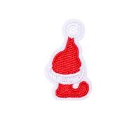 Locomo Individual Christmas Letter Iron On Patch Sew Patch Santa Claus Xmas Hat Alphabet Capital Embroidered Name Badge for T-Shirt Backpack Jersey Jacket