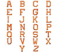 Locomo Individual Letter Iron On Patch Alphabet Sew On Patch Embroidered A to Z Name Badge DIY Applique Motif for Adult Men Women Kid Girl Boy Clothing Jacket Hat Jeans Pants Decoration