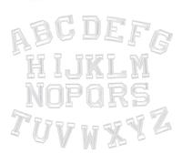 Locomo Individual Letter Iron On Patch Alphabet Sew On Patch Embroidered A to Z Name Badge DIY Applique Motif for Adult Men Women Kid Girl Boy Clothing Jacket Hat Jeans Pants Decoration