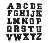 Locomo Individual Letter Patch Iron On Sew Patch 2.15"/5.5cm Embroidered Alphabet Capital Applique Name Badge for Jersey Jacket Coat T-Shirt Backpack