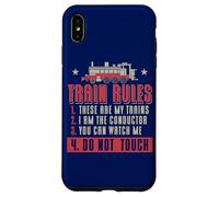 Locomotive Fan Funny Train Rules Quote Railroad Model Train Case for iPhone XS Max