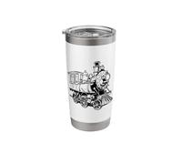 Locomotives Sketch Railroader Stainless Steel Insulated Tumbler