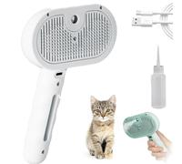 LOCPUFF Magic Wand for Pet Hair Steam, Magic Wand For Pet Hair, Charm Steam Brush, Cat Water Spray Grooming (white)