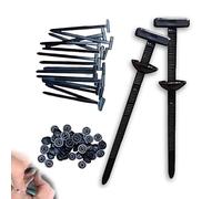LOCPUFF Nylon Cable Tie, New Multifunctional Cable Tie Buckle, Nylon Universal Buckle, Universal Tie, Heavy Duty Self-Locking Tie (50pcs)