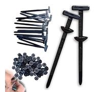 LOCPUFF Nylon Cable Tie, New Multifunctional Cable Tie Buckle, Nylon Universal Buckle, Universal Tie, Heavy Duty Self-Locking Tie (100pcs)