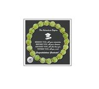 Locrccl Graduation Jewelry for Her Him,2024 Graduation Bracelet Natural Stone Inspirational Graduation Compass Bracelet College Graduate Retirement Jewelry for Women Men, M, Stone, no gemstone