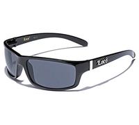 Locs Dark Lens Original Gangsta Shades Hardcore Men's Sunglasses - Solid Color & Bandana Print (Black | Smoke, Black)