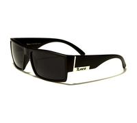 Locs Mens Flat Top Gangster Sunglasses MATTE Black, Matte Black, Size