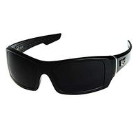 Locs Men's Rectangular Hardcore Black Wrap 63mm Sunglasses (Block Logo),Moroccan
