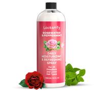 Locsanity Rosewater and Peppermint Daily Moisturizing Spray - Jumbo Size Hydrating Dreadlock Spray to Nourish The Scalp and Protect Hair from Oil and