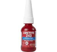 LOCTITE 243 Threadlocker, Universal adhesive for Securing Screws, Medium-Strength thread lock for Metal Threads, Liquid Glue for Use on Pumps