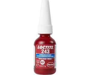 LOCTITE 243 Threadlocker, Universal adhesive for Securing Screws, Medium-Strength thread lock for Metal Threads, Liquid Glue for Use on Pumps, Gearboxes and More, 1x10ml