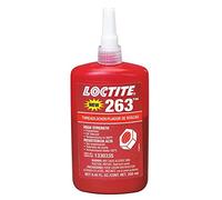 Loctite 263 Threadlocker, High Strength, Primerless, Red, 250ml Bottle