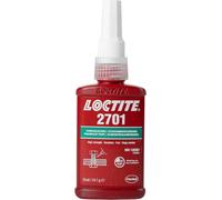 LOCTITE 2701 Threadlock, Low Viscosity Adhesive for Securing Screws, High Strength Threadlocker for Metal Threads, Vibration Resistant Liquid Adhesive, 50ml