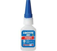 LOCTITE 401, Universal Liquid Adhesive, High Strength Adhesive for Quick Repairs, Fast Curing Cyanoacrylate Glue for Many Materials, 20g