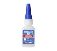 LOCTITE 401 Universal Liquid Adhesive - High Strength, Fast Curing Cyanoacrylate Glue for Quick Repairs on Many Materials, 20g