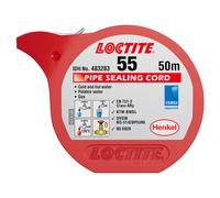 LOCTITE 55 Pipe Thread Sealant, Non Curing Thread Sealant for Plumbing Pipes and Fittings, Reliable Fast Action Pipe Sealant for Metal and Plastic, 5
