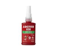 LOCTITE 638, High Strength Adhesive for securing cylindrical parts to shafts, Anaerobic and Temperature Resistant Liquid Glue for Gearboxes, 50ml