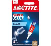 Loctite Glass Bond, Instant Super Glue for Glass, Clear, 1 x 3 g | Durable Clear Formula for Long-Term Reusability, Easy to Use, Bonds Glass Surfaces Instantly