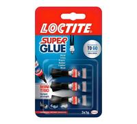 Loctite Glue Mini Trio 3 X 1G (2 Pack) - Strong Multipurpose Adhesive For Metal, Plastic, Wood, Ceramic & Quick Diy Repairs