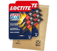 Loctite Mini Trio Power Gel, Strong Super Glue Gel for Repairs, All Purpose Adhesive for Flexible Materials, Easy to Use Clear Glue, 3 x 1g x 2
