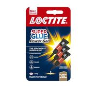Loctite Mini Trio Power Gel, Strong Super Glue Gel for Repairs, All Purpose Adhesive for Flexible Materials, Easy to Use Clear Glue, 3 x 1g x 2