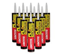 Loctite PL Premium Polyurethane Construction Adhesive, Case of Twelve 10-Ounce Cartridges (1390595-12) by Loctite