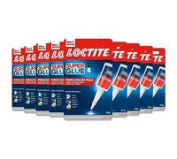 Loctite Precision Max, Strong All Purpose Liquid Adhesive, Accurate Repairs, Instant Super Glue for Various Materials, Easy to Use Clear Glue, 9 x 10g