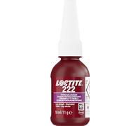 LOCTITE Screw Locking 222, Screw Adhesive for Securing Adjusting Screws, Low Strength Screw Locker for Small Metal Threads, 1 x 10 ml